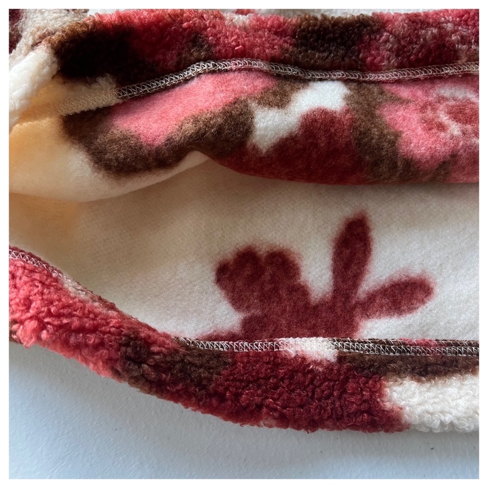 Loft Floral Sherpa Half Zip Sweatshirt M & L - Picture 6 of 12